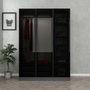 Hanah Home Armario Kale Anthracite Black
